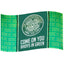 Celtic FC Bhoys Flag LKT Sport Large 100% polyester supporters flagThis green flag features a white Celtic crestWith a repeat Celtic pattern and Come On You Bhoys In Green textPerfect for any wall with ready to hang metal eyeletsOfficial licensed productA