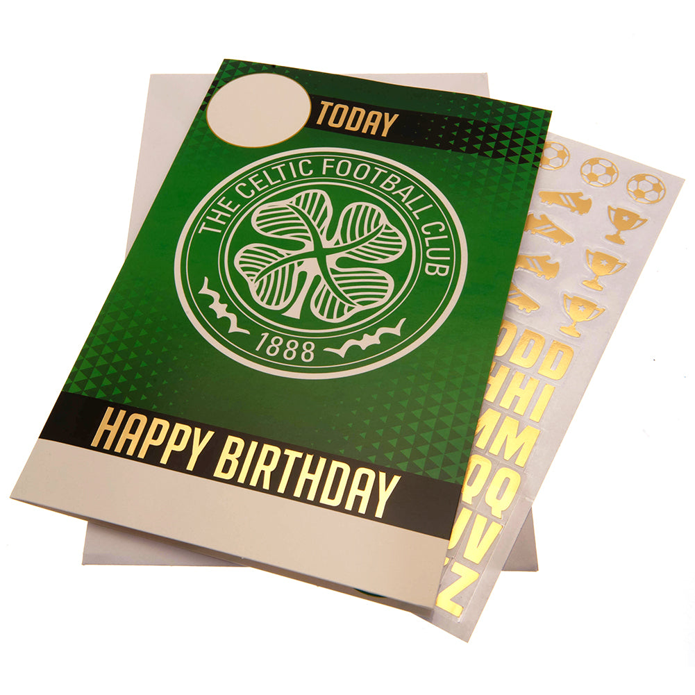 Celtic FC Birthday Card With Stickers LKT Sport Football>European Leagues>Celtic FC Greeting Cards