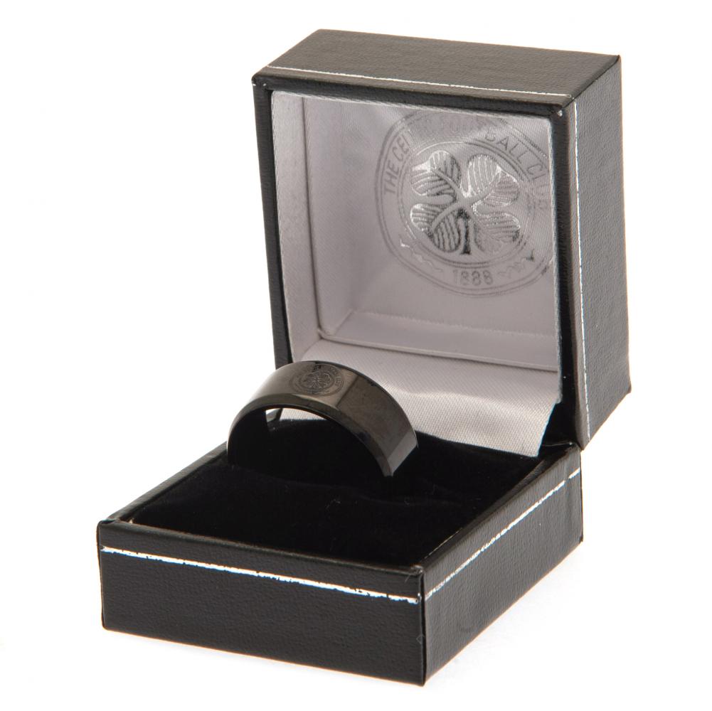 Celtic FC Black IP Ring Large LKT Sport Football>European Leagues>Celtic FC Rings
