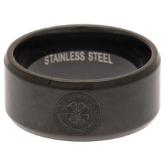 Celtic FC Black IP Ring Medium LKT Sport Football>European Leagues>Celtic FC Rings