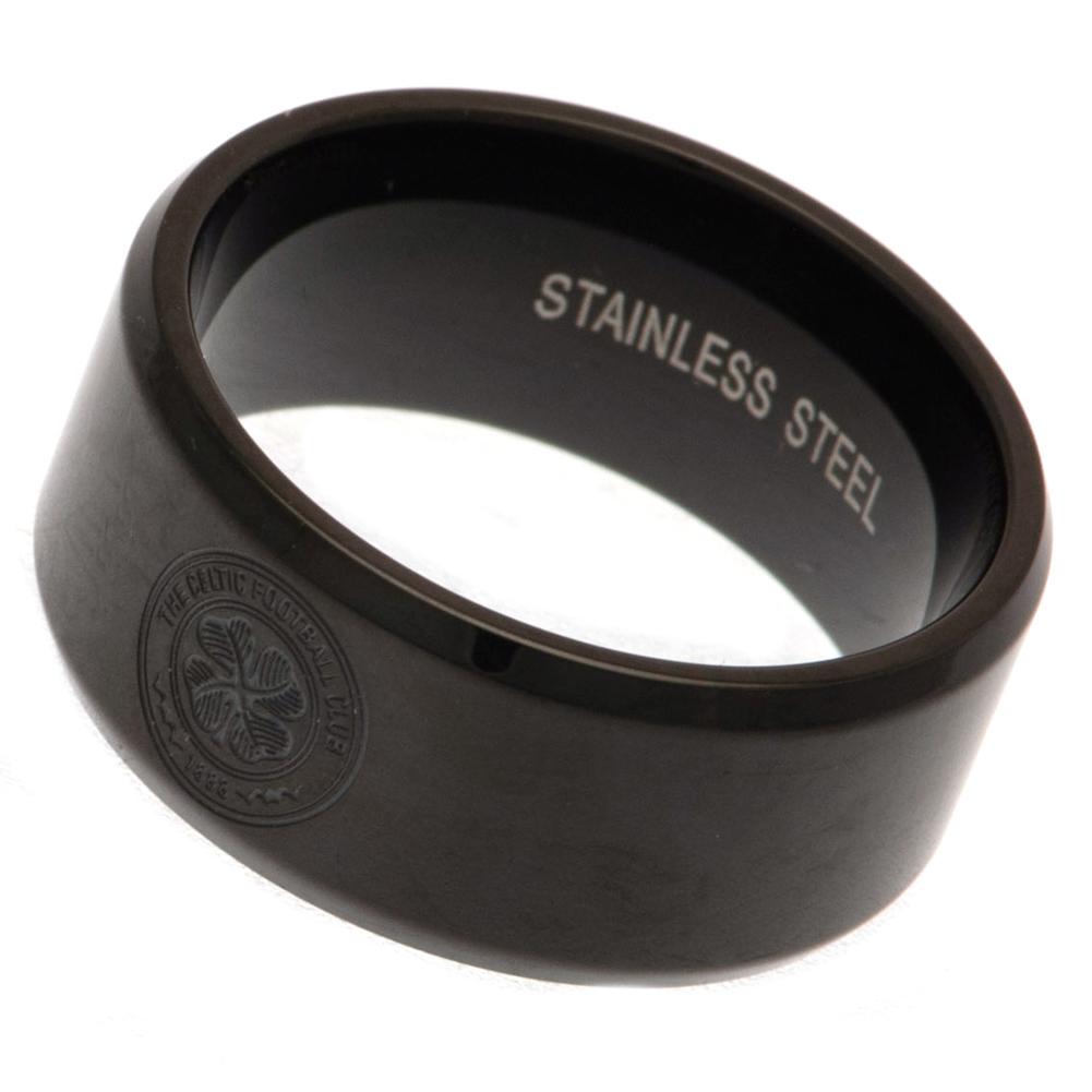 Celtic FC Black IP Ring Small LKT Sport Football>European Leagues>Celtic FC Rings