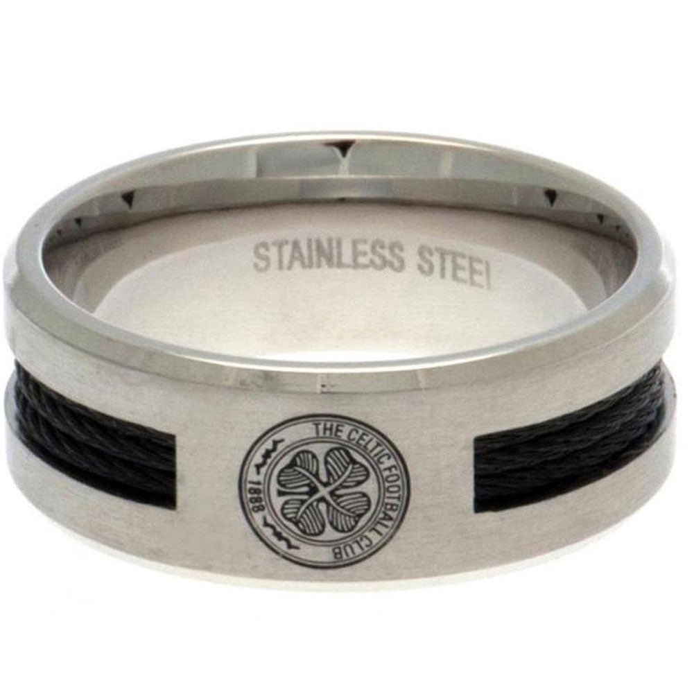 Celtic FC Black Inlay Ring Small LKT Sport Football>European Leagues>Celtic FC Rings