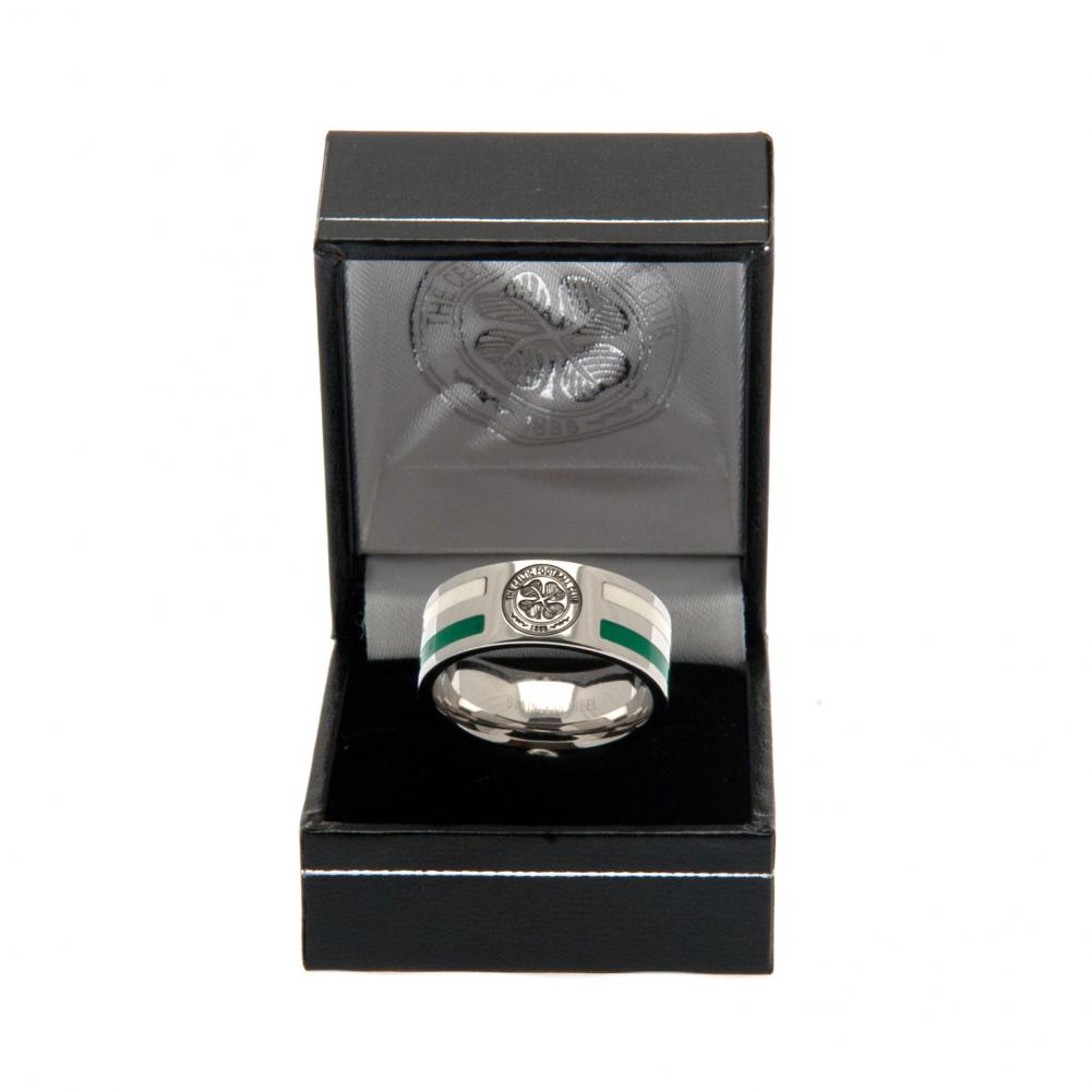 Celtic FC Colour Stripe Ring Medium LKT Sport Football>European Leagues>Celtic FC Rings