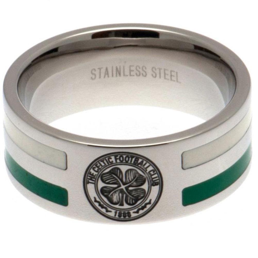 Celtic FC Colour Stripe Ring Small LKT Sport Football>European Leagues>Celtic FC Rings