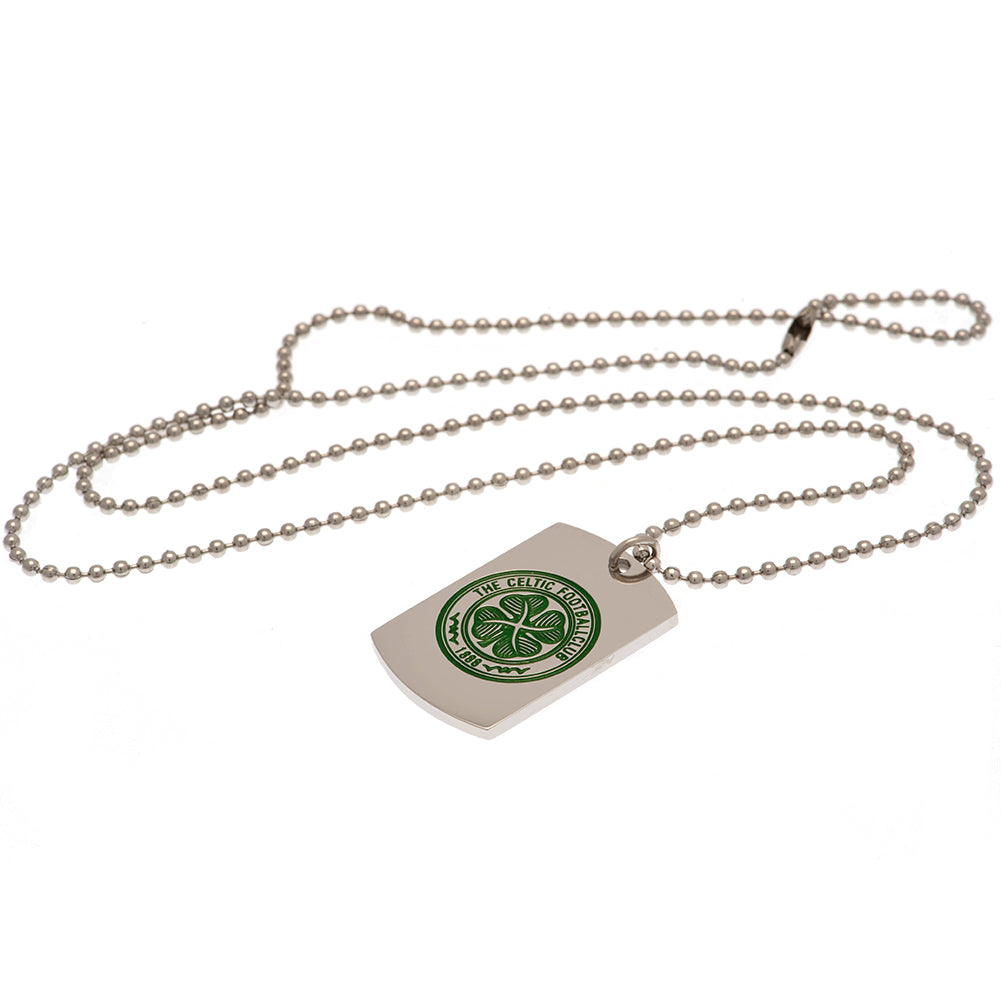 Celtic FC Enamel Crest Dog Tag & Chain LKT Sport Football>European Leagues>Celtic FC