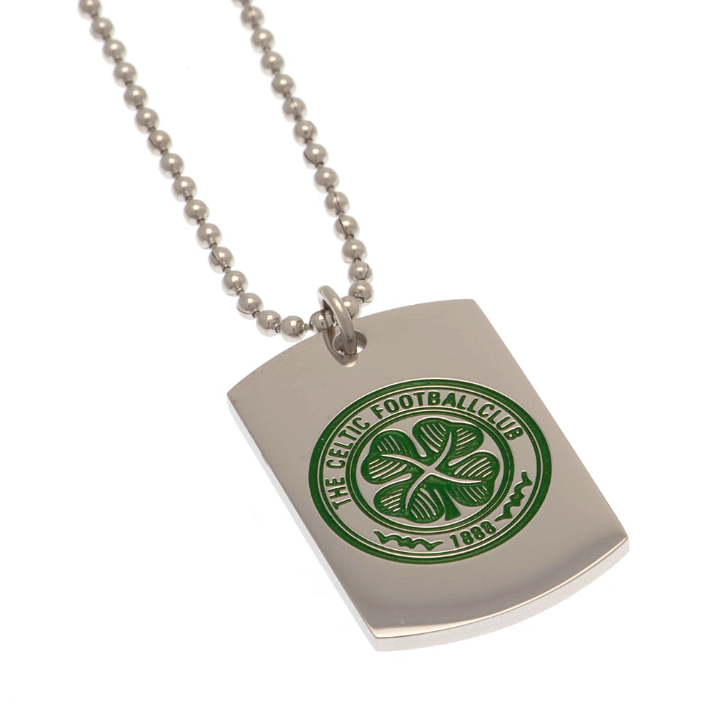 Celtic FC Enamel Crest Dog Tag & Chain LKT Sport Football>European Leagues>Celtic FC