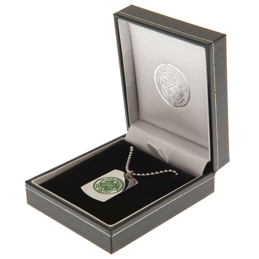 Celtic FC Enamel Crest Dog Tag & Chain LKT Sport Football>European Leagues>Celtic FC