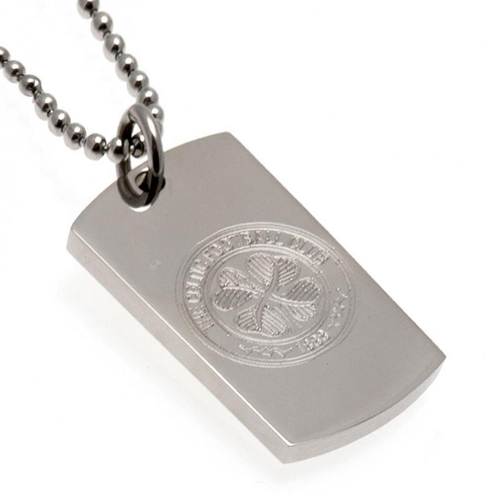 Celtic FC Engraved Dog Tag & Chain LKT Sport Football>European Leagues>Celtic FC Necklaces