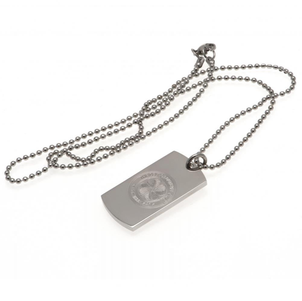 Celtic FC Engraved Dog Tag & Chain LKT Sport Football>European Leagues>Celtic FC Necklaces