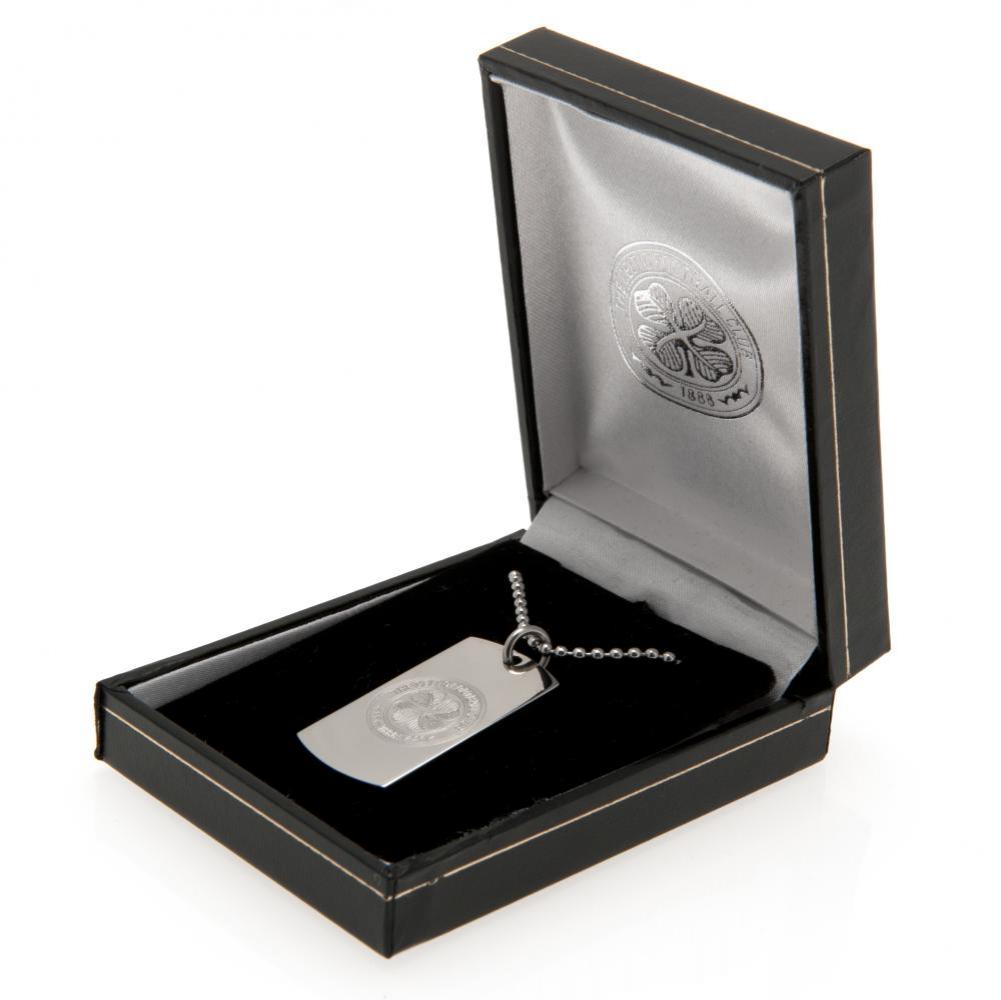 Celtic FC Engraved Dog Tag & Chain LKT Sport Football>European Leagues>Celtic FC Necklaces