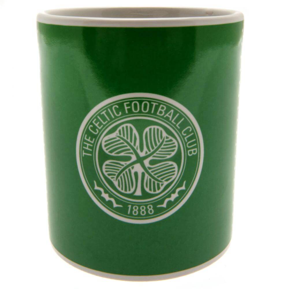 Celtic FC Fade Mug LKT Sport Ceramic everyday coffee mugFade design featuring Celtic text and club crestGlazed kiln fired finish with white handleOfficial licensed productApprox 315ml (11oz)Approx 9cm tall, 8cm in diameter Mugs