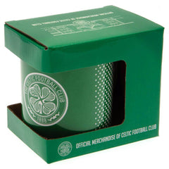 Celtic FC Fade Mug LKT Sport Ceramic everyday coffee mugFade design featuring Celtic text and club crestGlazed kiln fired finish with white handleOfficial licensed productApprox 315ml (11oz)Approx 9cm tall, 8cm in diameter Mugs