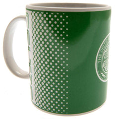 Celtic FC Fade Mug LKT Sport Ceramic everyday coffee mugFade design featuring Celtic text and club crestGlazed kiln fired finish with white handleOfficial licensed productApprox 315ml (11oz)Approx 9cm tall, 8cm in diameter Mugs