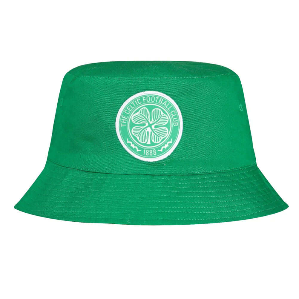 Celtic FC Floral Bucket Hat LKT Sport Fitted reversible bucket hat with a floral patternFeatures a woven Celtic crest100% cotton, sponge clean onlyOfficial licensed productAdults, to fit approx 58cm Bucket Hats
