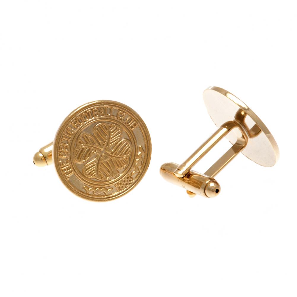 Celtic FC Gold Plated Cufflinks LKT Sport Football>European Leagues>Celtic FC Cufflinks