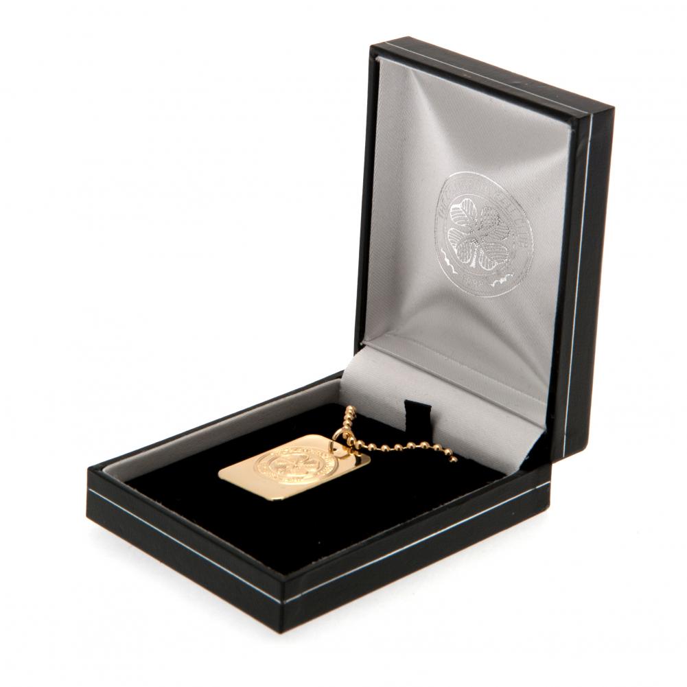 Celtic FC Gold Plated Dog Tag & Chain LKT Sport Football>European Leagues>Celtic FC Necklaces