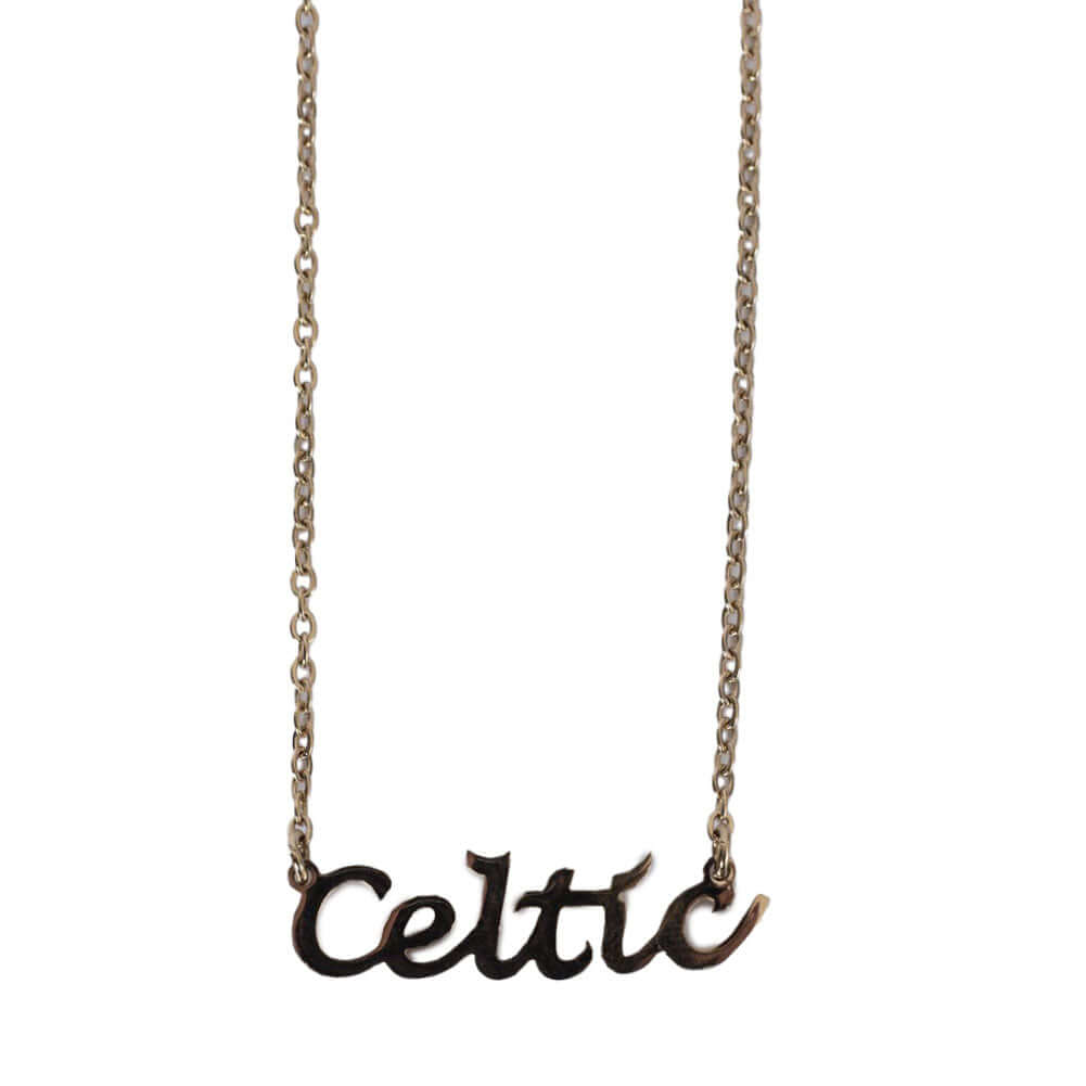 Celtic FC Gold Plated Name Dropper Necklace LKT Sport Football>European Leagues>Celtic FC Necklaces