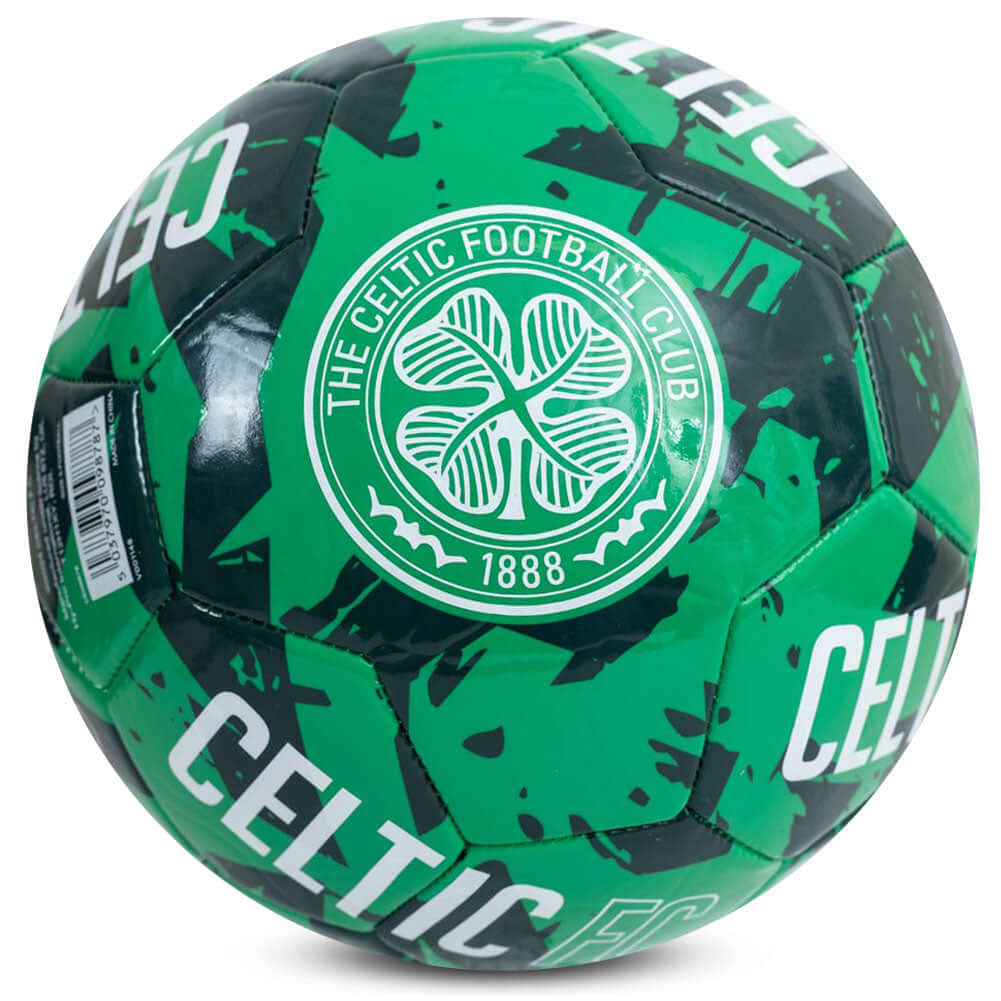 Celtic FC Graffiti Football LKT Sport Green 26 panel everyday PVC FootballFeatures a white Celtic crest on a graffiti design ballSuitable for 14 yrs and olderOfficial licensed productSize 5 footballApprox 69cm in circumference Soccer Balls