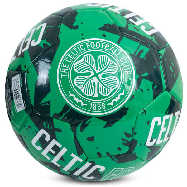 Celtic FC Graffiti Football LKT Sport Green 26 panel everyday PVC FootballFeatures a white Celtic crest on a graffiti design ballSuitable for 14 yrs and olderOfficial licensed productSize 5 footballApprox 69cm in circumference Soccer Balls