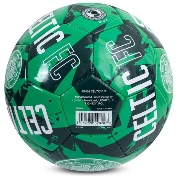 Celtic FC Graffiti Football LKT Sport Green 26 panel everyday PVC FootballFeatures a white Celtic crest on a graffiti design ballSuitable for 14 yrs and olderOfficial licensed productSize 5 footballApprox 69cm in circumference Soccer Balls