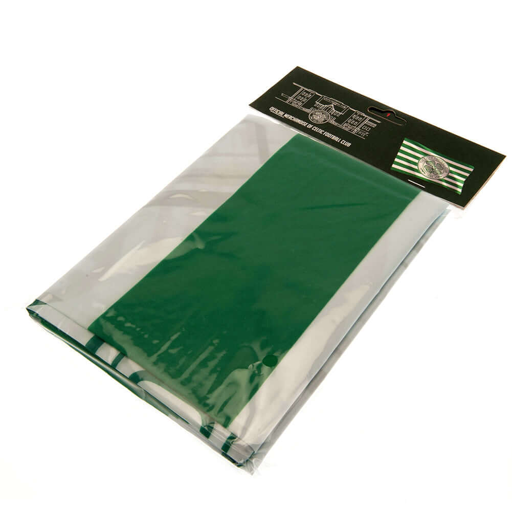 Celtic FC Hoop Flag LKT Sport Large 100% polyester supporters flagThis green and white hoop flag features a full colour Celtic crestPerfect for any wall with ready to hang metal eyeletsOfficial licensed productApprox 152cm x 91cm (5ft x 3ft) Flags