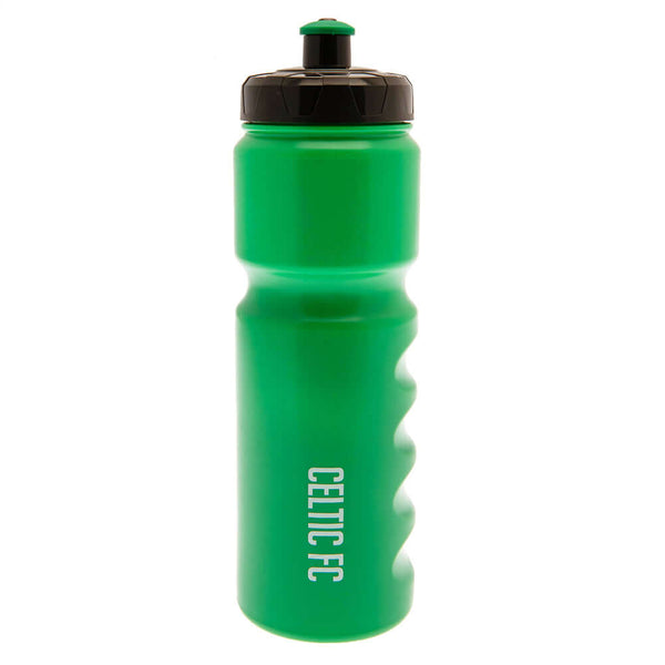 Celtic FC Plastic Drinks Bottle LKT Sport Easy grip lightweight drinks bottleGreen stripe design bottle with the Celtic crest in whiteFeatures 'BHOYS' text in whiteWith a screw top lid and push-pull drinking spoutOfficial licensed productApprox 750ml (25o