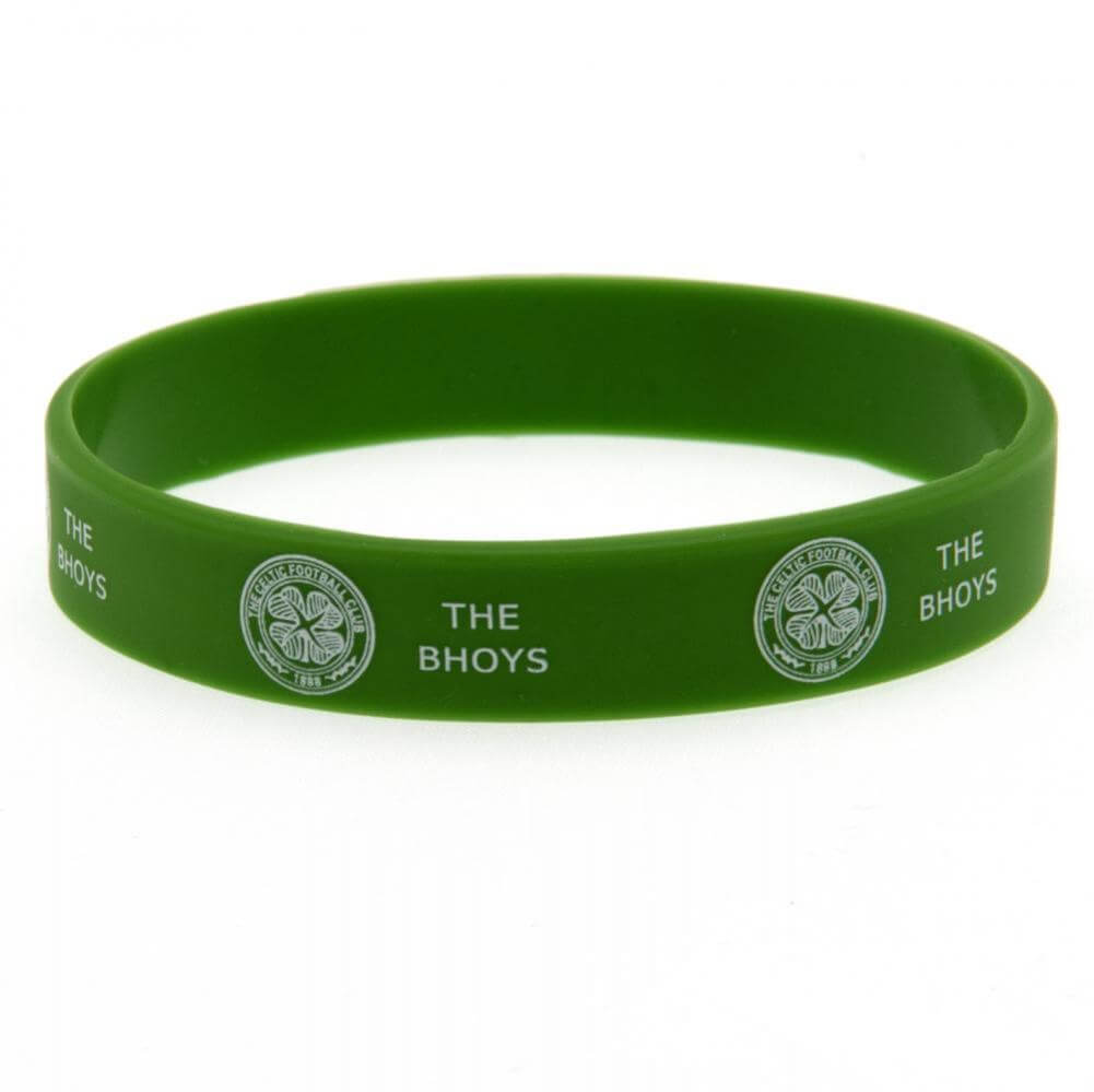 Celtic FC Silicone Wristband LKT Sport Vibrant green silicone rubber wristbandFeatures The Bhoys text and Celtic club crest designOne size fits allOfficial licensed productApprox 7cm in diameter Wristbands