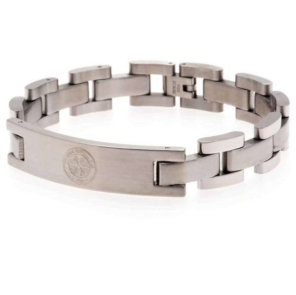 Celtic FC Stainless Steel Bracelet LKT Sport Classic design stainless steel link braceletFeaturing a club crest plateOfficial licensed productApprox 22cm x 1cm Bracelets
