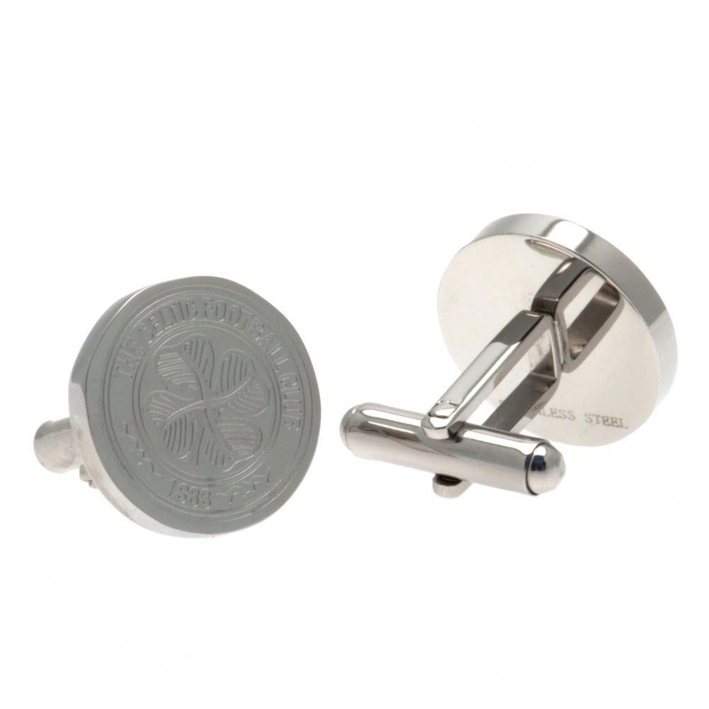 Celtic FC Stainless Steel Formed Cufflinks LKT Sport Football>European Leagues>Celtic FC Cufflinks