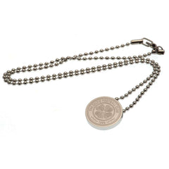 Celtic FC Stainless Steel Pendant & Chain LKT Sport Stainless steel crest shaped pendant with ball chainChrome finish Celtic crest with engraved detailOfficial licensed productChain approx 50cm (19in)Pendant approx 20mm x 20mm Pendants