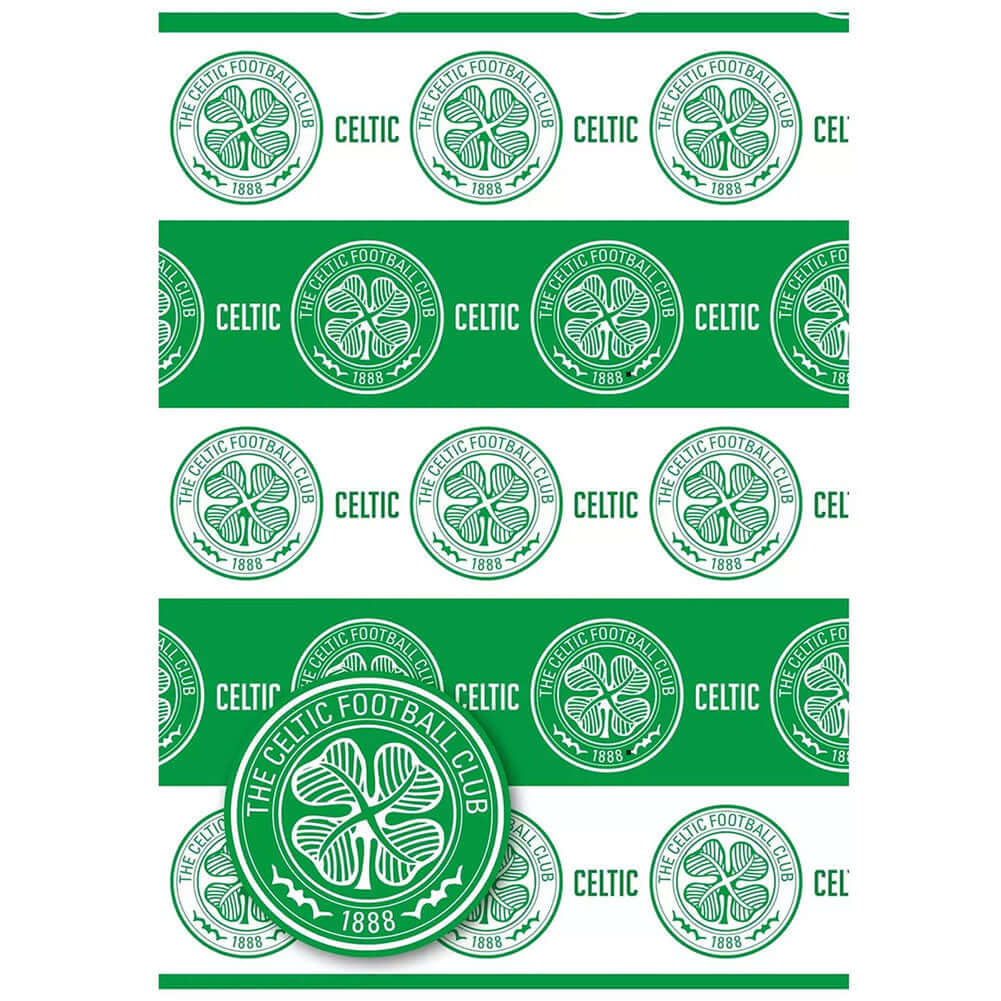 Celtic FC Text Gift Wrap LKT Sport Football>European Leagues>Celtic FC Wrapping Paper