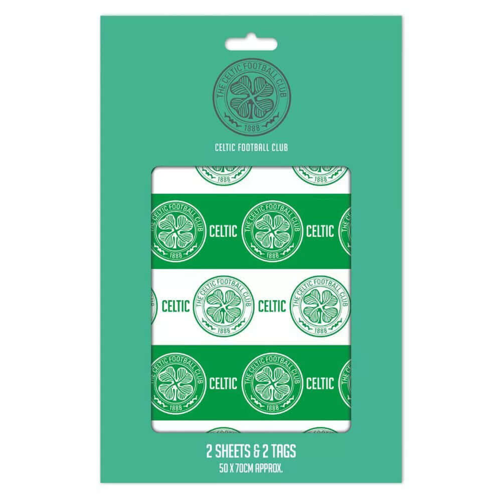 Celtic FC Text Gift Wrap LKT Sport Football>European Leagues>Celtic FC Wrapping Paper