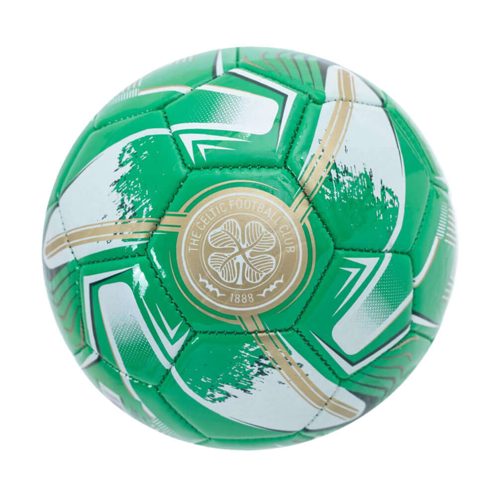 Celtic FC Turbine Skill Ball LKT Sport Turbine print design PVC football32 panel green and white ball with a white Celtic crestSkill practice ball suitable for all agesOfficial licensed productSize 1 footballApprox 47cm in circumference Soccer Balls
