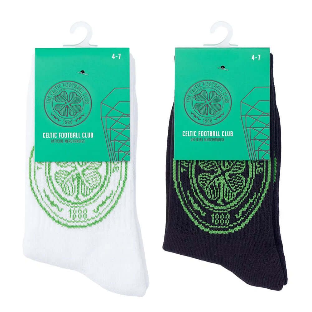 Celtic FC Twin Pack Sports Socks 7-11 LKT Sport Football>European Leagues>Celtic FC Athletic Socks