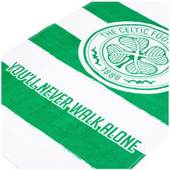 Celtic FC YNWA Towel LKT Sport Large soft to touch 100% cotton velour beach towelGreen and white towel featuring a large Cetic crestWith You'll Never Walk Alone textOfficial licensed productApprox 140cm x 70cm (55in x 28in) Beach Towels
