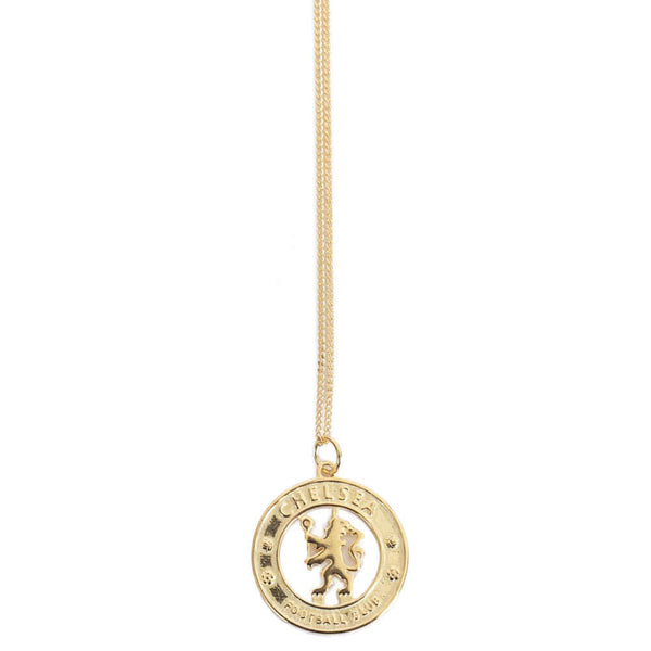 Chelsea FC 18ct Gold Plated on Silver Pendant & Chain LKT Sport 18ct Gold Plated on Sterling Silver pendant and necklaceFeaturing the Chelsea crest pendant on the chain necklaceWith a lobster claspOfficial licensed productChain approx 49cm (19in)Pendant a