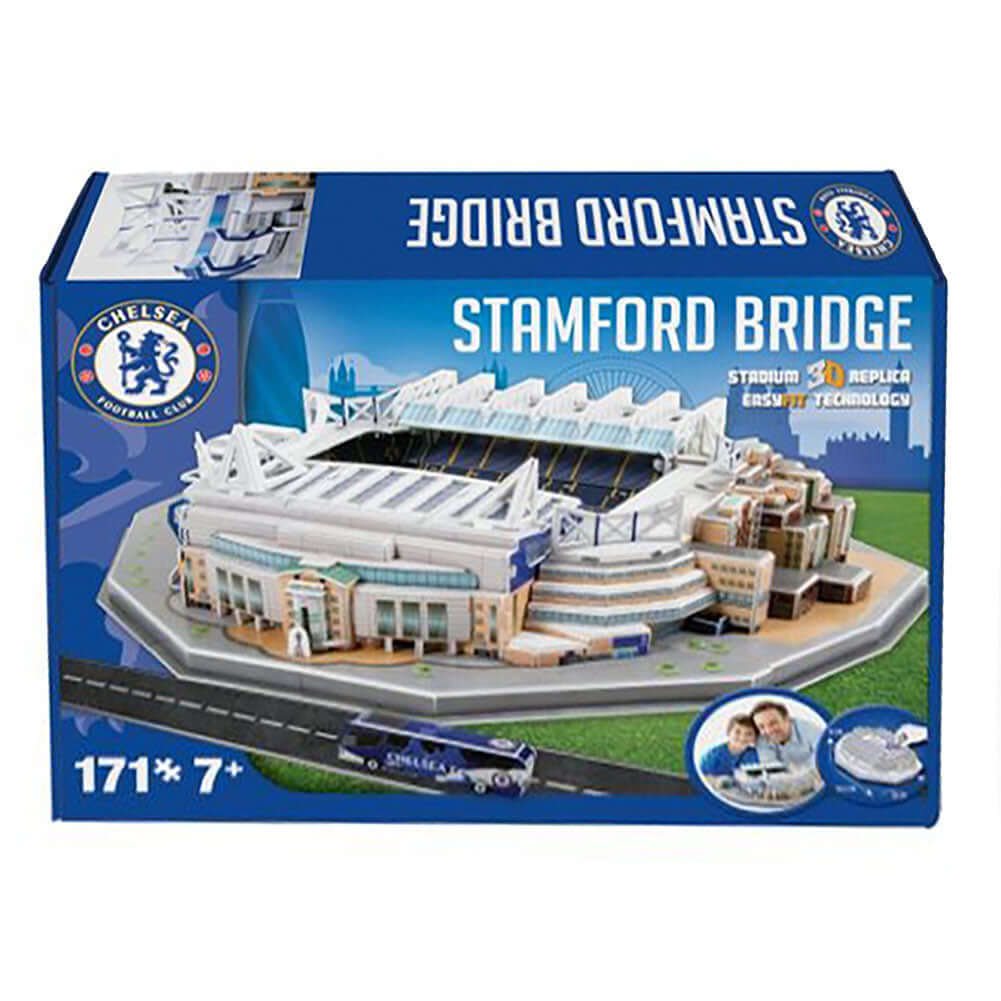 Chelsea FC 3D Stadium Puzzle LKT Sport 3D replica of Stamford Bridge171pc puzzleSuitable for ages 7+Official licensed productApprox 38cm x 30cm x 12cm Puzzles