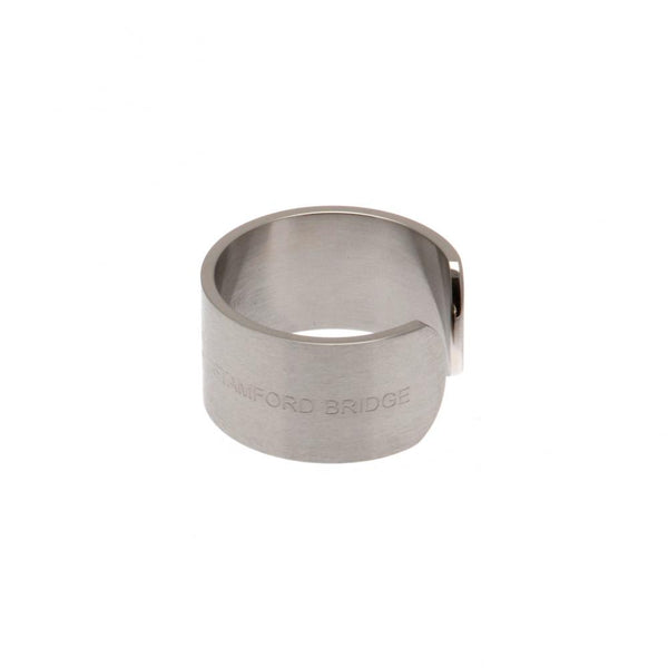 Chelsea FC Bangle Ring Medium LKT Sport Stainless steel bangle style ring Engraved with the Chelsea crest Official licensed product Internal diameter approx 20mm Ring size U Presented in a gift box Rings