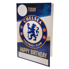 Chelsea FC Birthday Card With Stickers LKT Sport Football>Premier League>Chelsea FC Greeting Cards