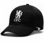 Chelsea FC Black Cap LKT Sport Midnight black classic design curved brim capFeatures an embroidered Chelsea Lion crestWith a metal buckle size adjuster 55-61cmOfficial licensed productAdults, to fit approx 58cm Caps