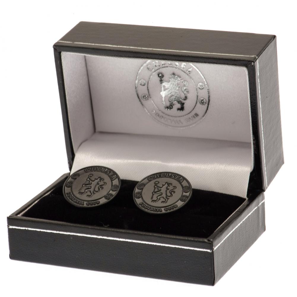 Chelsea FC Black IP Cufflinks LKT Sport Football>Premier League>Chelsea FC Cufflinks