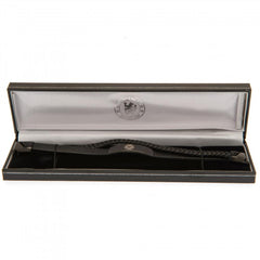 Chelsea FC Black IP Leather Bracelet LKT Sport Football>Premier League>Chelsea FC Bracelets