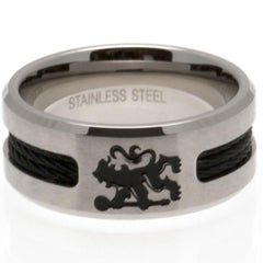 Chelsea FC Black Inlay Ring Small LKT Sport Football>Premier League>Chelsea FC Rings