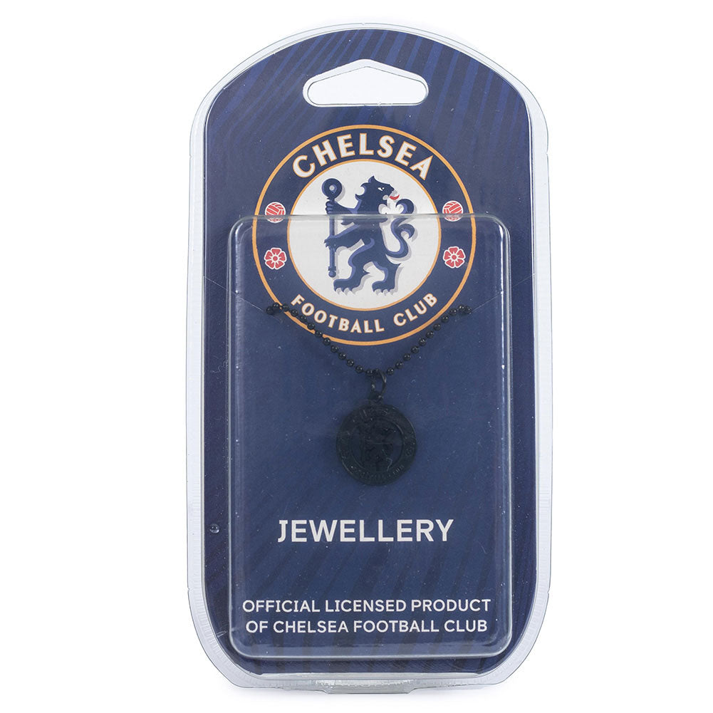 Chelsea FC Black Plated Pendant & Chain LKT Sport Football>Premier League>Chelsea FC