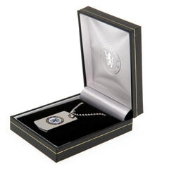 Chelsea FC Colour Crest Dog Tag & Chain LKT Sport Football>Premier League>Chelsea FC Necklaces
