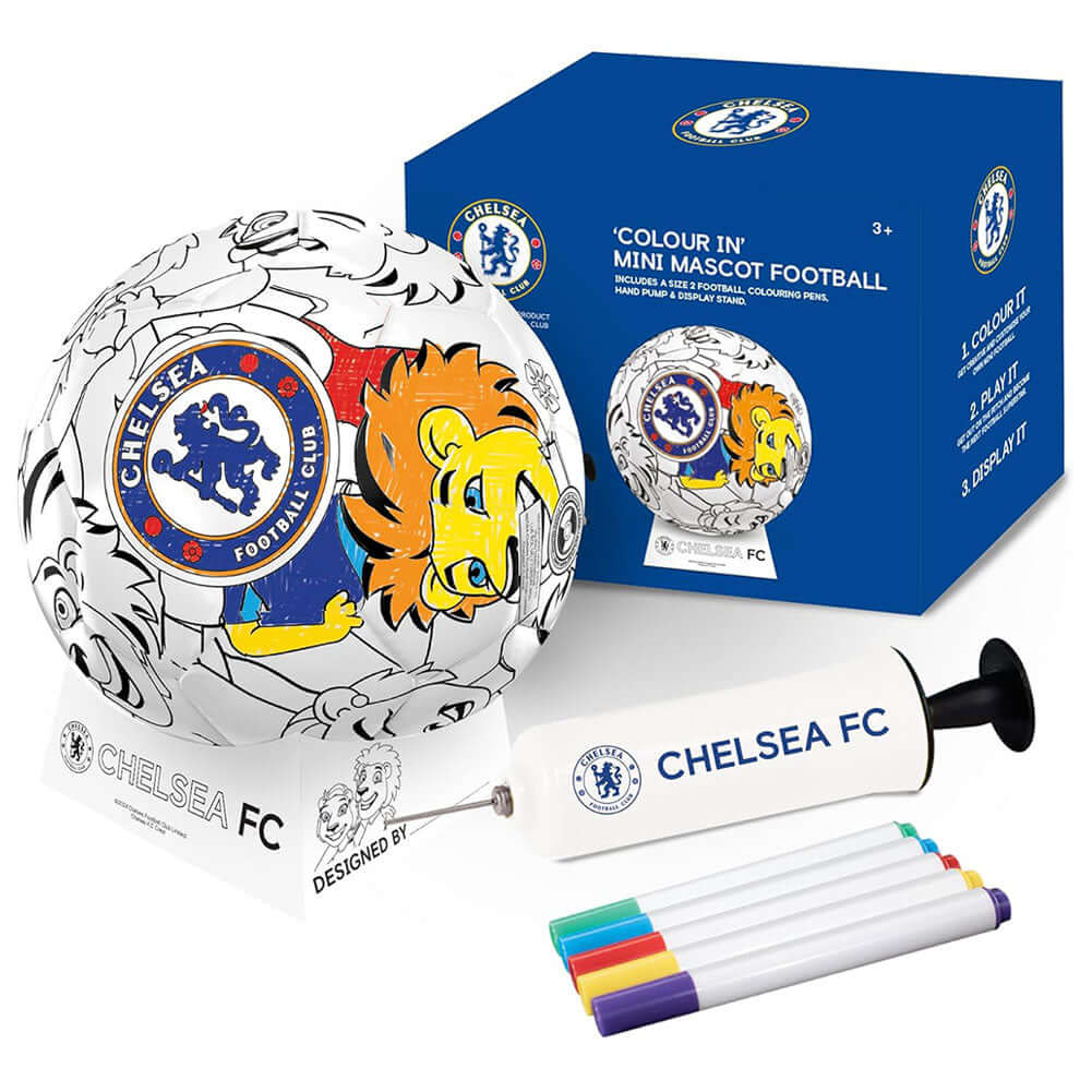 Chelsea FC 'Colour In' Mini Football Set LKT Sport Football>Premier League>Chelsea FC American Football Toys