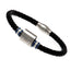 Chelsea FC Colour Ring Leather Bracelet LKT Sport Rope design bracelet made from genuine leather Black bracelet featuring stainless steel colour rings and an engraved club crest With a stainless steel magnetic clasp Official licensed product Approx 20cm x