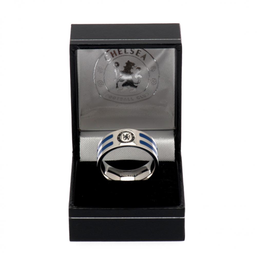 Chelsea FC Colour Stripe Ring Medium LKT Sport Football>Premier League>Chelsea FC Rings