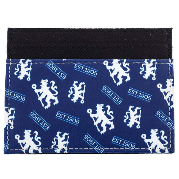 Chelsea FC Coloured Icon Card Holder LKT Sport Vibrant brushed canvas card holder featuring an Chelsea multi icon designWith 6 card slotsPerfect for debit cards, travel cards, student card, oyster cards, lunch cards, cinema cards & many othersOfficial lic