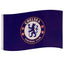 Chelsea FC Core Crest Flag LKT Sport Large 100% polyester supporters flag This classic design features a full colour Chelsea crest on a blue background Perfect for any wall with ready to hang metal eyelets Official licensed product Approx 152cm x 91cm (5f